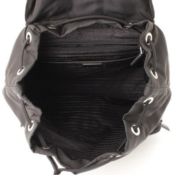 Prada ZAINO Nylon Rucksack Backpack Black - Picture 6 of 10